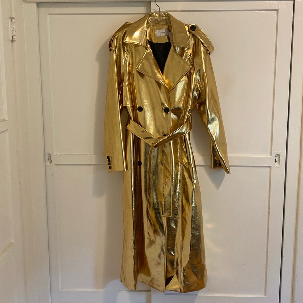 Gold Metallic Trench by Reserved